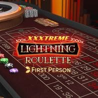 First Person XXXtreme Lightning Roulette game screenshot